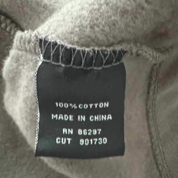 BCBGMAXAZRIA  Y2K  Gray Long Hooded Sweatshirt Full  Zip Bedazzled  Faux Fur XL - Picture 8 of 14